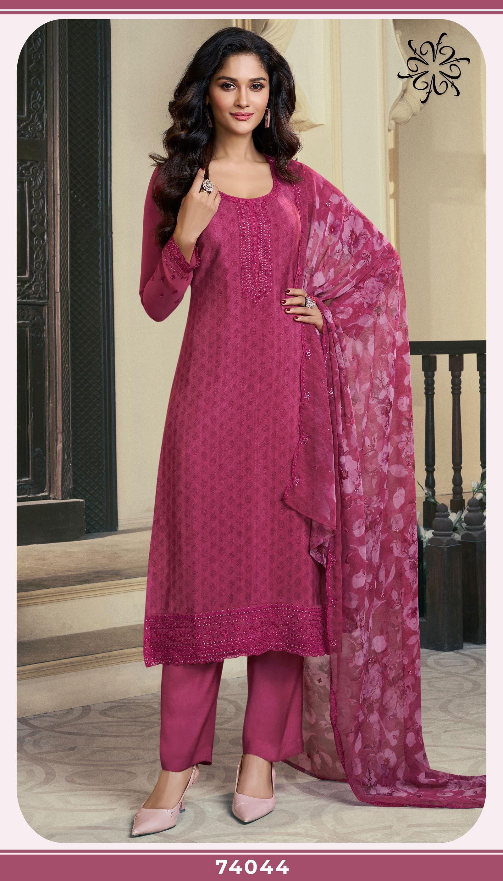 Silkina Royal Crepe 47 By Vinay Embroidery Designer Salwar Kameez Online Wholesale